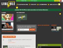 Tablet Screenshot of libellulefm.com